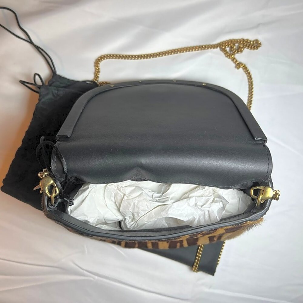 Roberto Cavalli European Collection Calf Hair Shoulder Bag With Deco Hardware - Picture 12 of 13